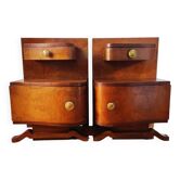 Paire de tables de chevet Art déco 1940