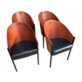 Série de 4 fauteuils Costes par Philippe Starck