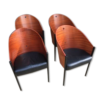 Series of 4 Costes armchairs by Philippe Starck