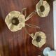 Brass flower candlestick
