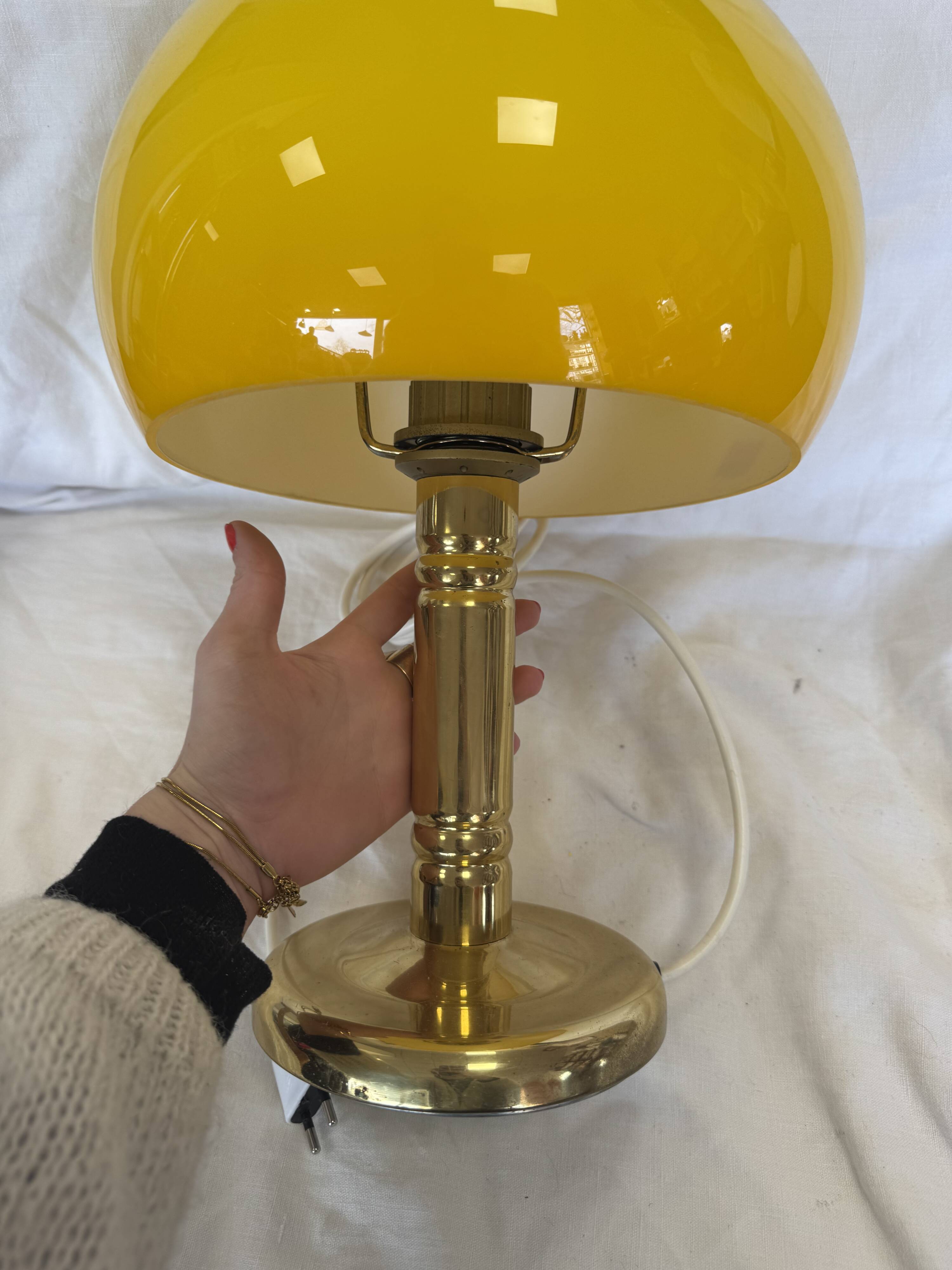 Vintage 70s mushroom lamp
