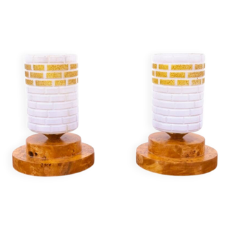 Small bedroom lamps, Poland, mid-20th century.