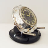 Table clock, majak glass clock and Bakelite base. Made in USSR