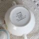 Vintage Salins earthenware sugar bowl - Floral pattern