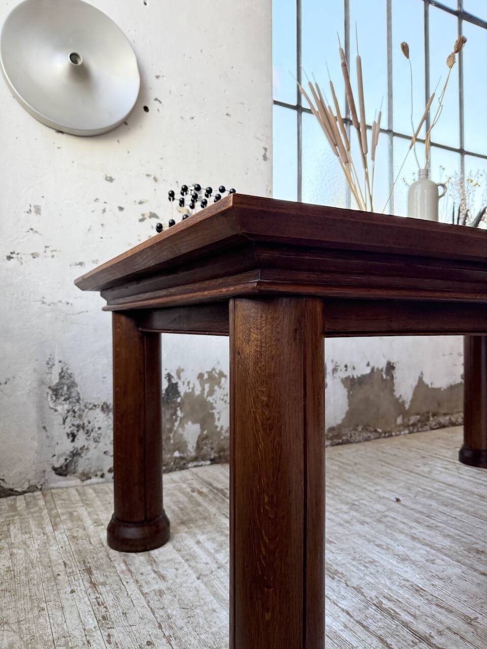 Dudouyt oak dining table 1940