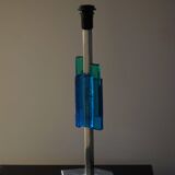 Table lamp Svend Aage Holm Sørensen, metal and glass, modern Danish design, 1960s