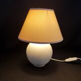 White bedside lamp