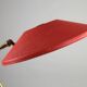 Red Shrink-Lacquered Brass Table Lamp, Germany, 1950s