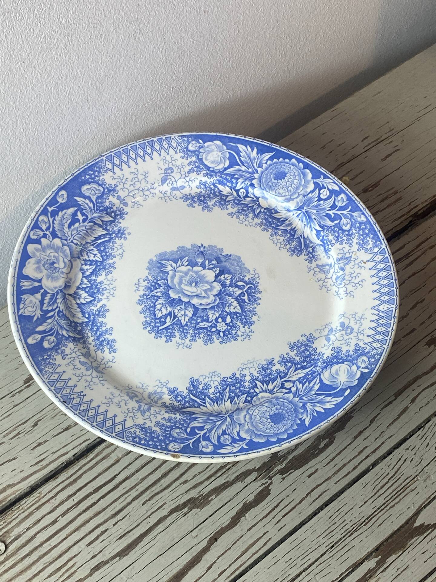 Compote dish, earthenware, Sarreguemines