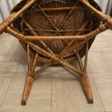 Wicker armchair 60s