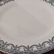 Set of 4 flat plates terre de fer ec Salins Louis XVI garlands