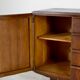 Buffet Art Déco en noyer foncé et laiton