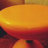 Tabouret en plastique orange Space age années 70s