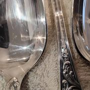 12 silver-plated dessert spoons, Ercuis silversmith, Louis XV 29