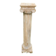 Colonne corinthienne en bois massif cérusé
