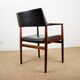 Danish Rosewood and Leather Office Chair by Erik Worts 1960.