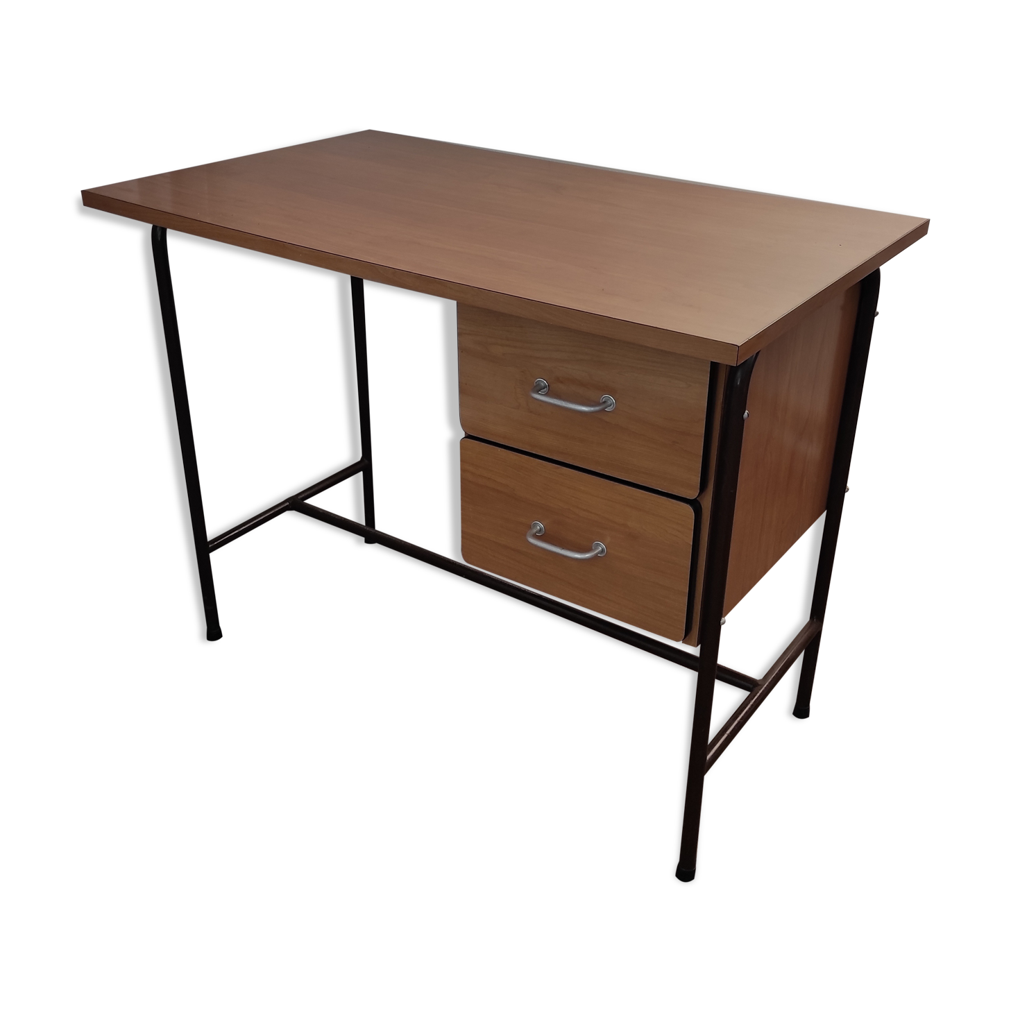 Formica 1960 desk with two drawers