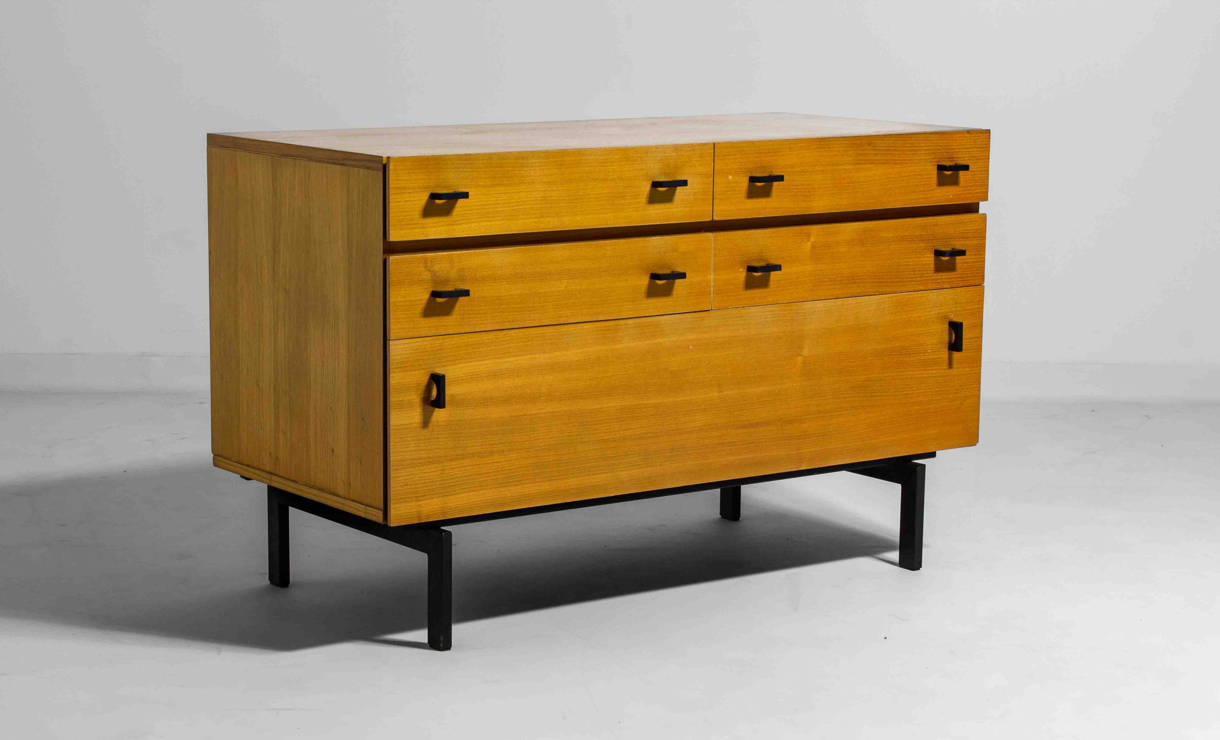 Commode en hêtre par Roger de Winter, Belgique années 1960