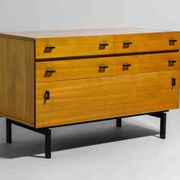 Chest of drawers in beech wood by Roger de Winter, 1960s Belgium