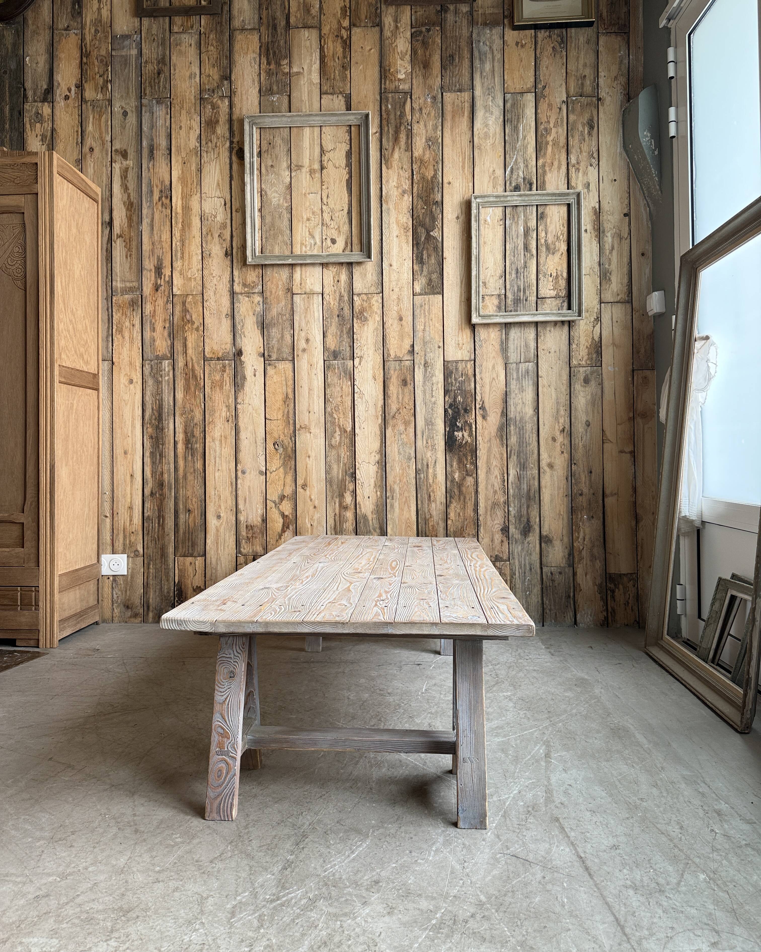 Trestle coffee table