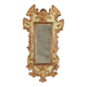 Miroir en bois de mélèze sculpté et doré
