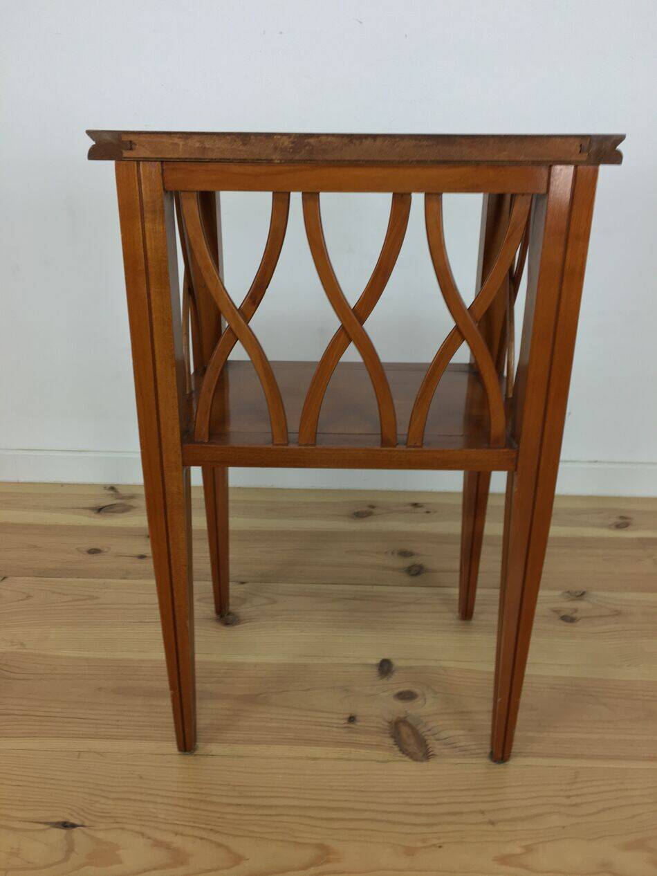 Table de chevet ou d'appoint à croisillons, bois, années 60