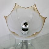 Lamp "space age". glass reflector, metal base. Circa 1970
