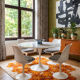 Grand tapis vintage original Flower power