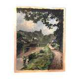 Huile sur bois