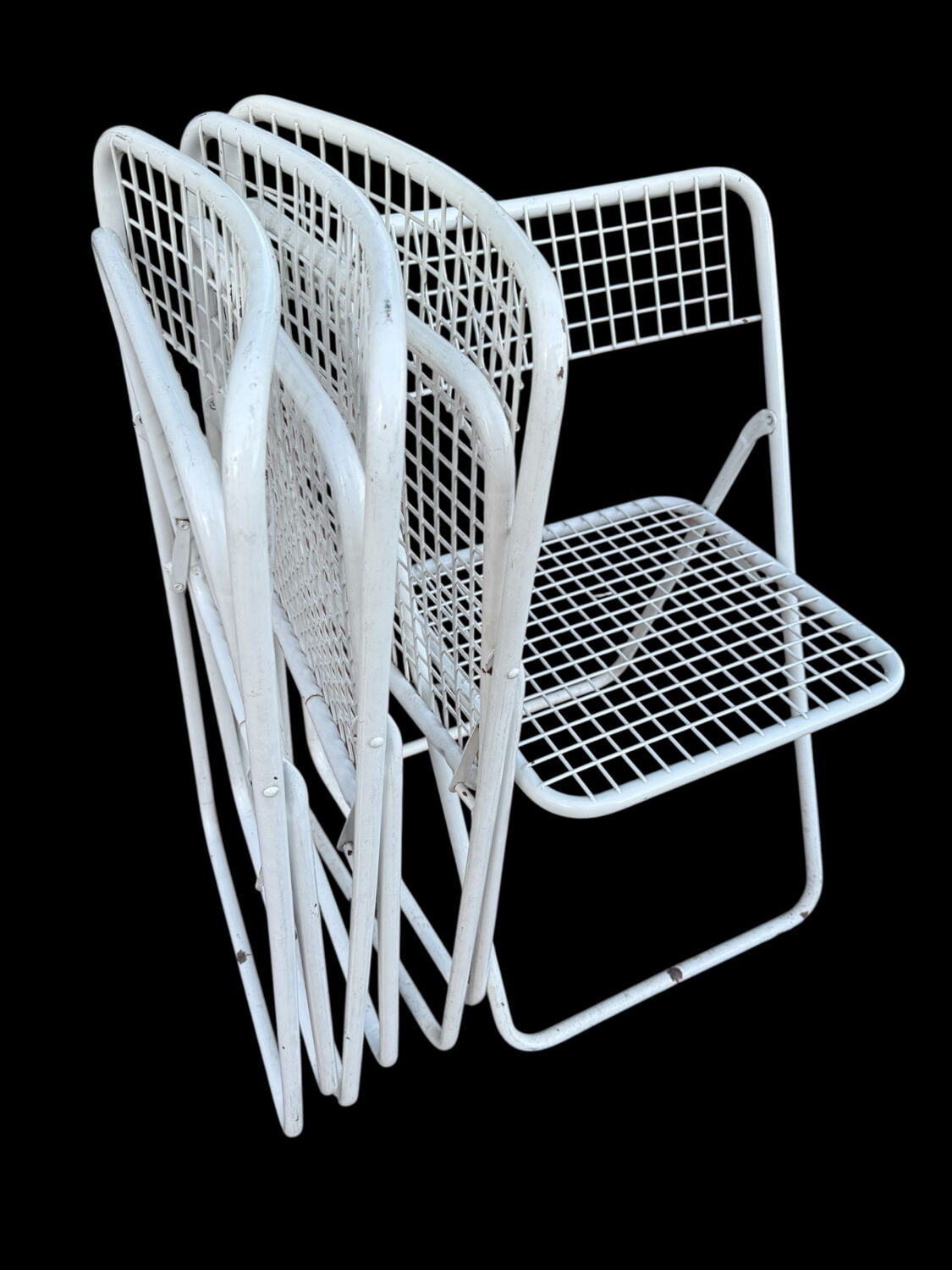 Ted Net Folding Chairs by Niels Gammelgaard for IKEA, 1970s, Set of