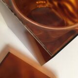 Champagne bucket or lucite ice cubes scales 70s Pompidou era