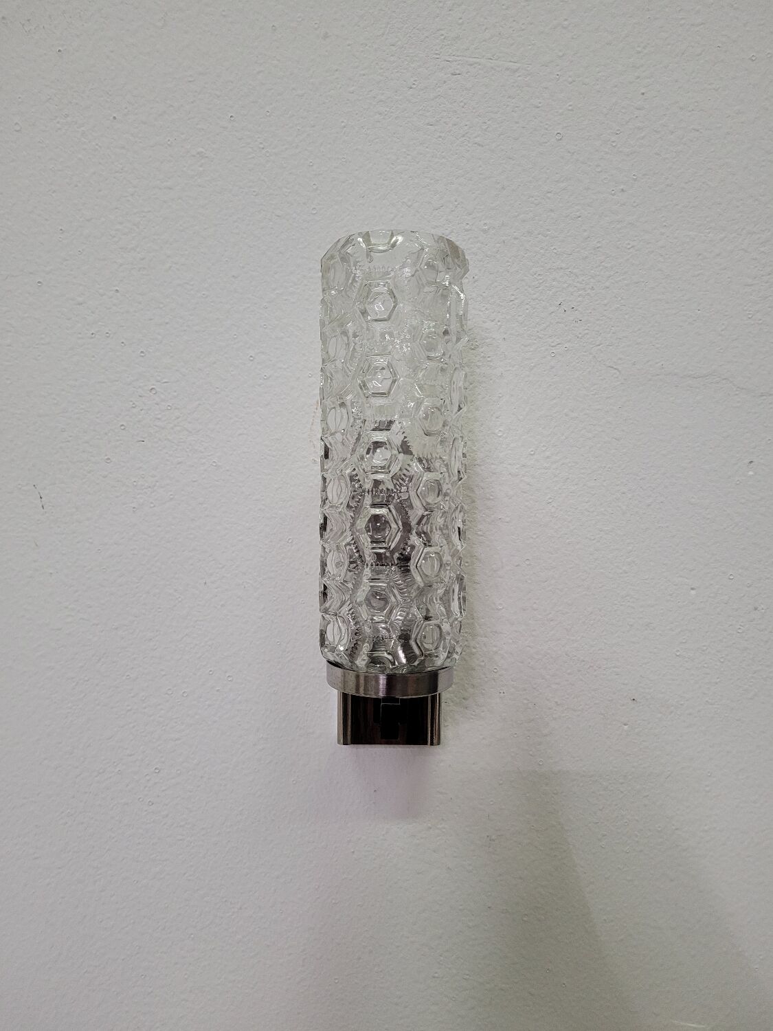 Vintage Scandinavian wall lamp in rosewood and glass 1960s