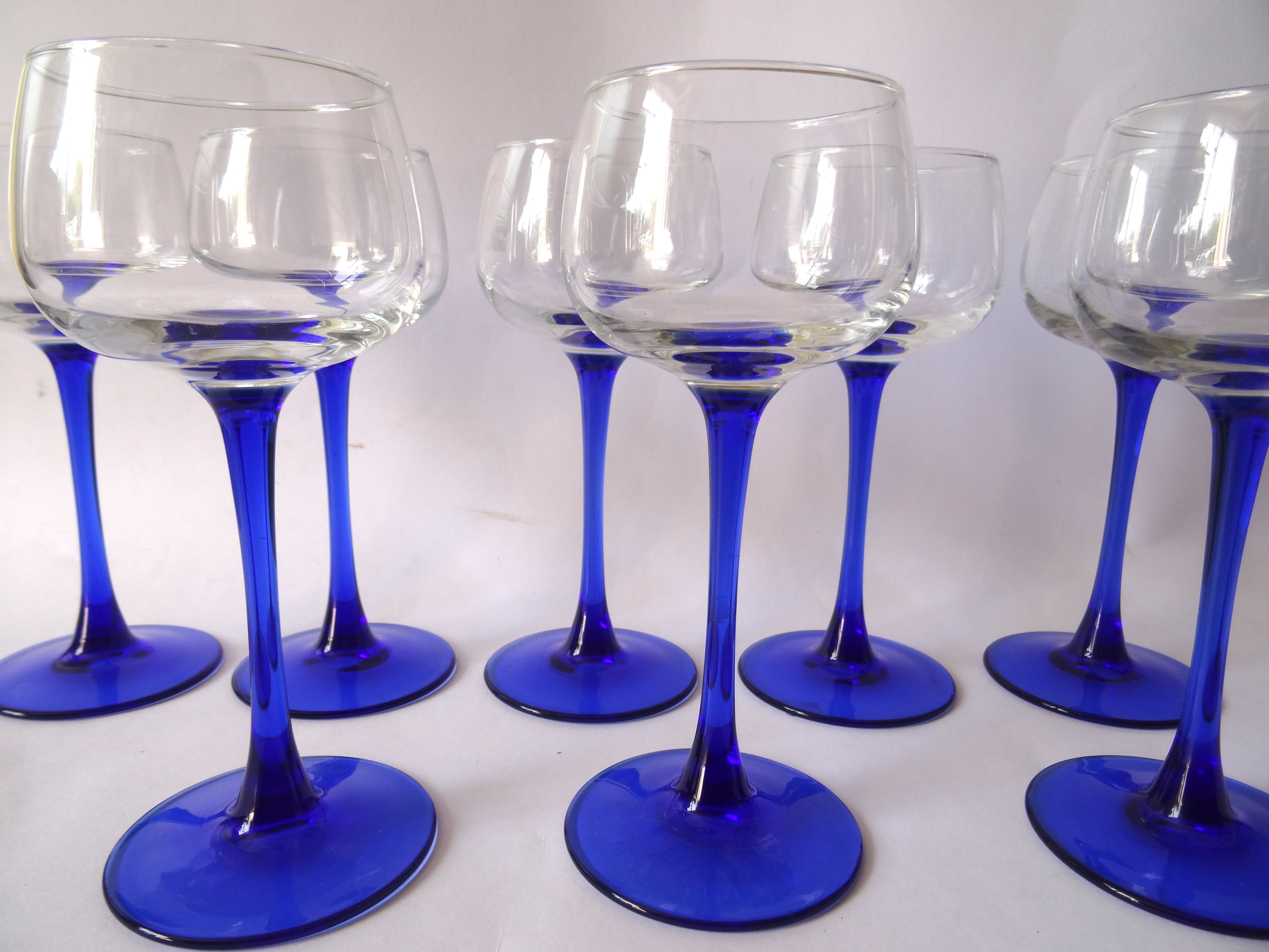 Blue balloon foot glasses