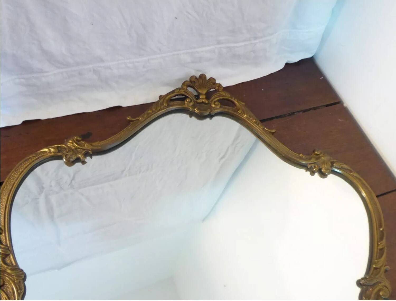 Bronze framed mirror
