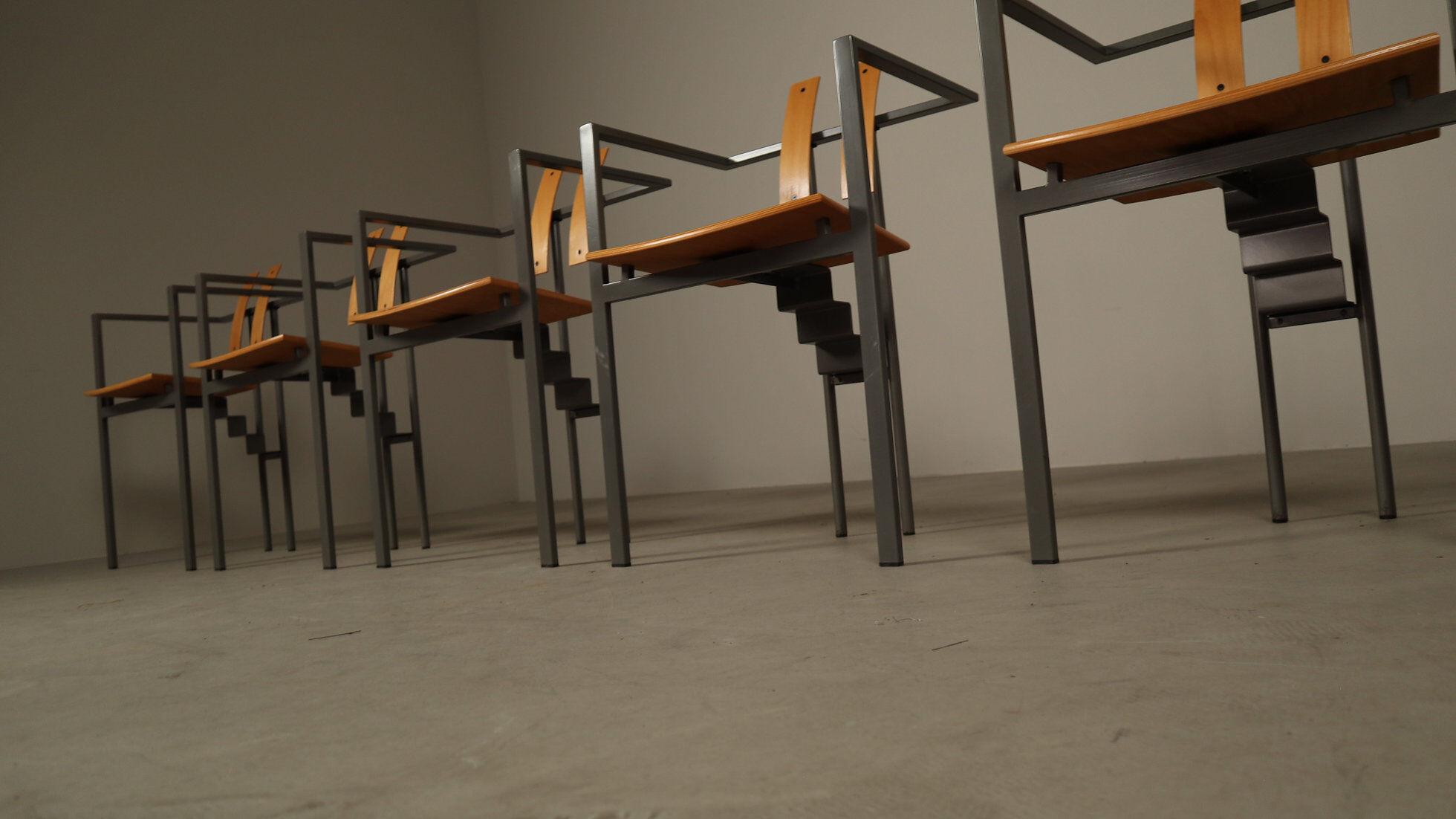 Set of six Trix chairs by Karl-Friedrich Förster for KFF, Germany, 1980s