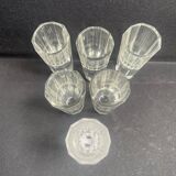 6 verres à vodka – Cristal taillé