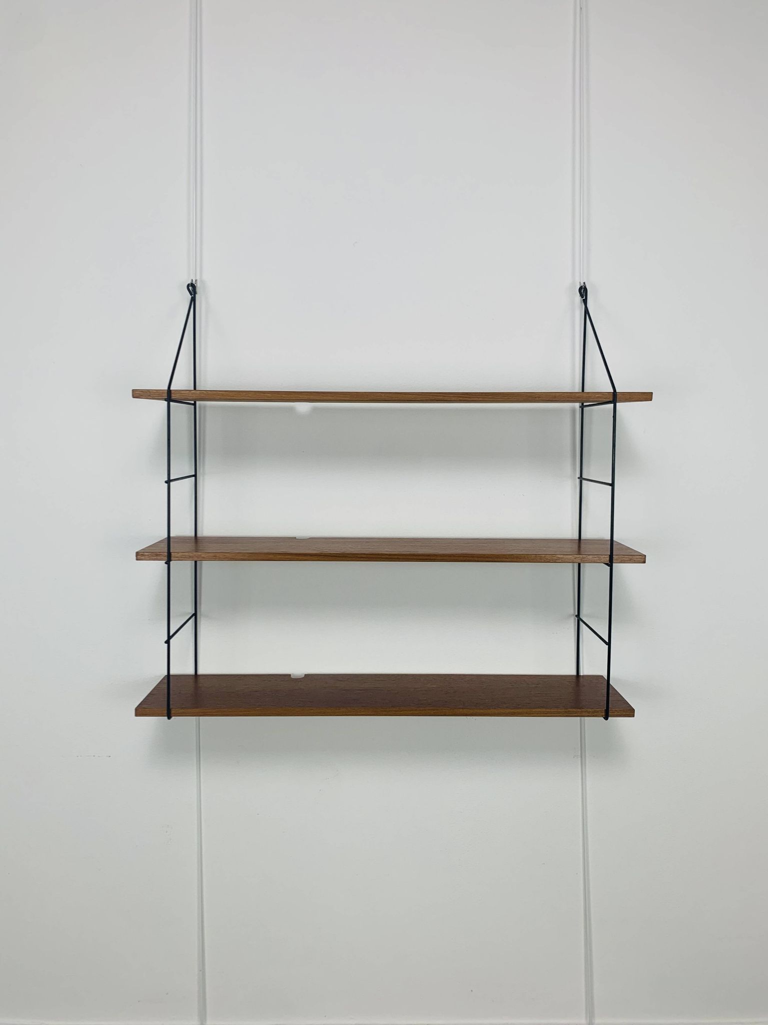 String shelf, teak and metal, 1960s