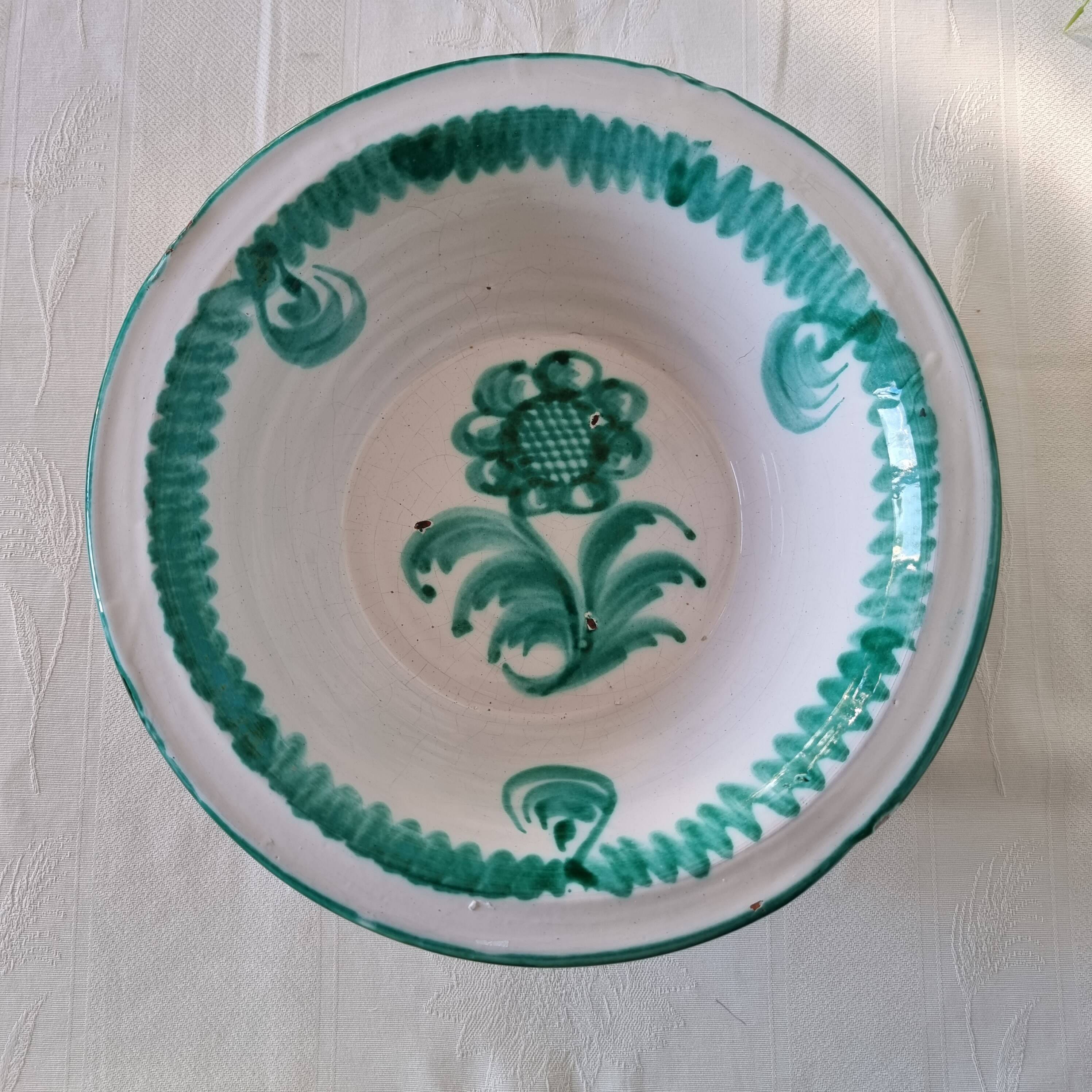 Ancient basin of Fajalauza (Granada) | Glazed clay. 1970s