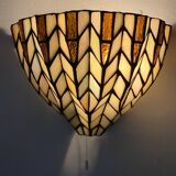 Tiffany style stained glass wall light