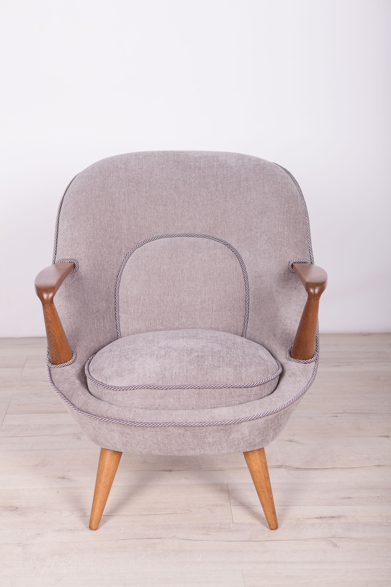 Model 345 Armchairs by J.Jędrychowicz & K.Racinowski for Poznan Furniture Factory, 1950s, Set of 2