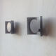 Vintage stainless steel sconces 1970