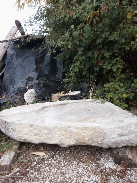 Old stone sink