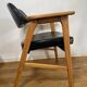Scandinavian armchair by Erik Kirkegaard in oak and leather, 1960s.