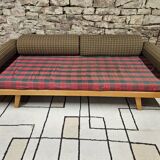 Vintage chaise longue daybed 1960"