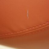 Open seat from Allermuir in Orange leather