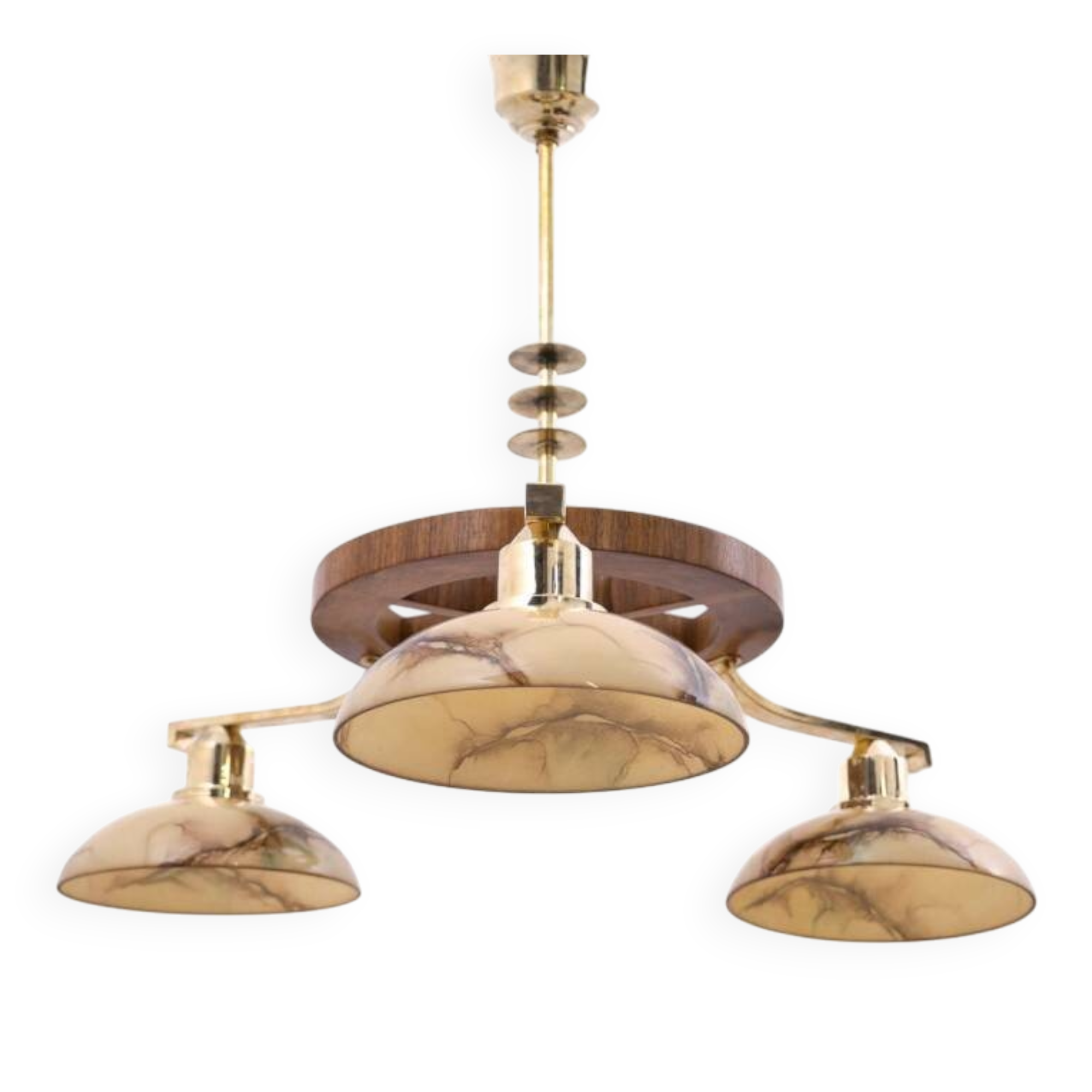 Mid-20th century Art Deco chandelier, Poland.