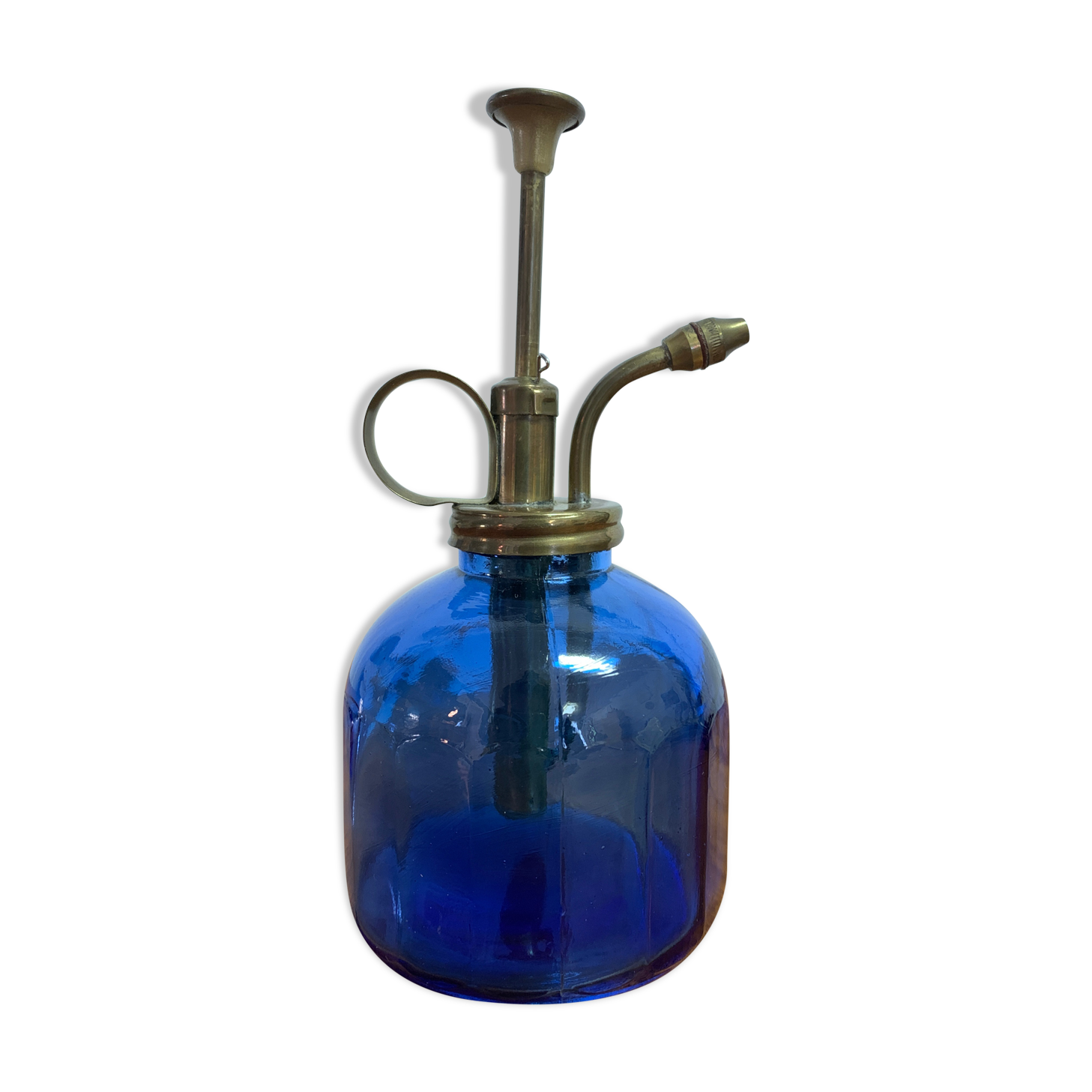 50s blue glass vaporizer