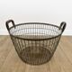 Old metal harvest basket