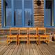 4 solid pine chairs Les Arcs