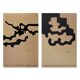 Paire de sérigraphies d'Eduardo Chillida réalisées pour le musée espagnol d'art abstrait, 1980